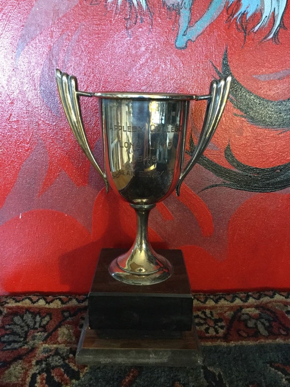 Antique 1948 Long Jump Trophy Silver Loving Cup