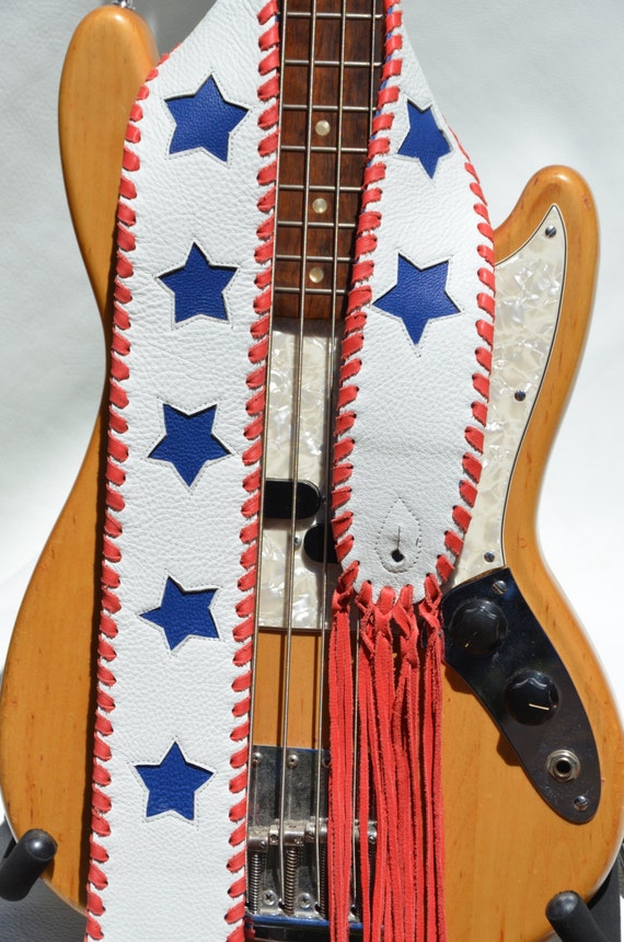 Items similar to Guitar Strap Bass Strap Leather Guitar Strap