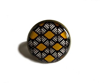 BOHO RING - Shield Ring - Tribal Ring - Ethnic Ring - Big Boho Ring - Boho Jewelry - Tribal Jewelry - Ring for Women - Women's Ring -for her