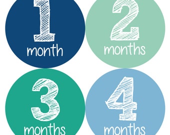 Monthly Baby Stickers, Baby Month Stickers, Baby Month Stickers Boy, Baby Shower Boy, Baby Boy Stickers, Month Stickers Boy, Growth Stickers