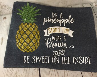 Pineapple Shirt - Women Pineapple Shirt - Pineapple Tee - Women Plus Size Shirt - Plus Size Clothing - Inspirational Clothing - Gift for Her