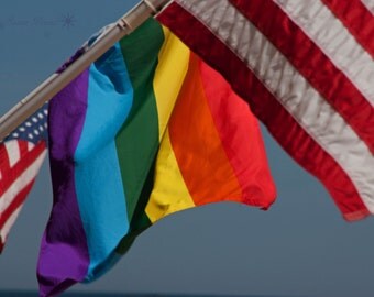 LGBT/Gay Pride Flag Photo, Rainbow Flag Photo, Pride, Pride Flag, Asbury Park Photos, Asbury Park, New Jersey Shore, Beach Photos
