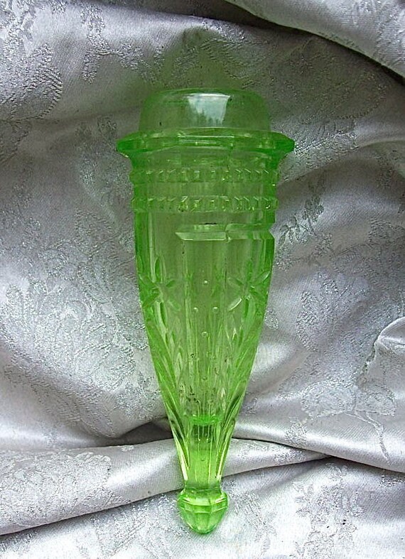 uranium glass bud vase