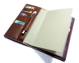 Leather Notebook cover- Moleskine Large leather cover- Handmade notebook cover