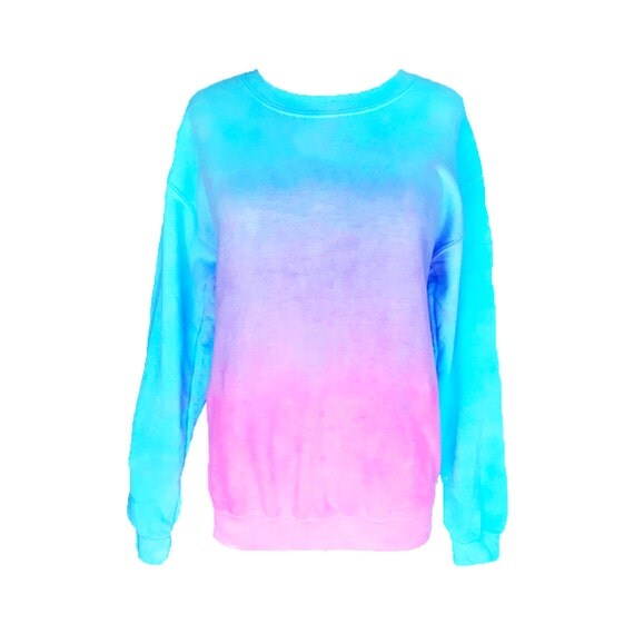 pastel tie dye sweater