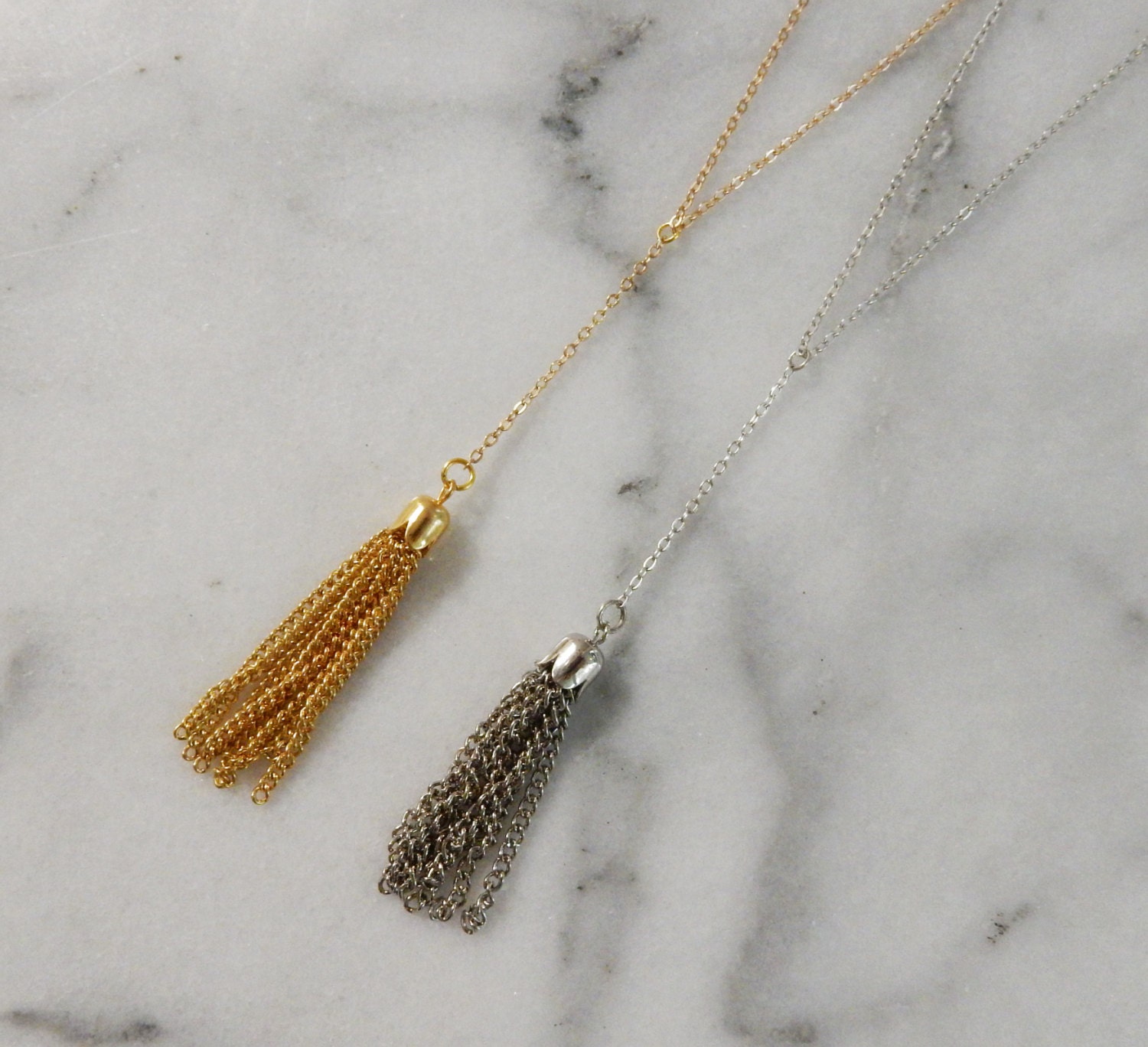 SALE Gold Tassel Necklace Boho Necklace Tassel Necklace