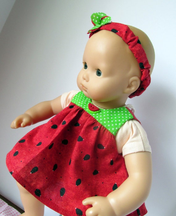 Baby Doll Dress Watermelon doll dress 15 inch baby doll