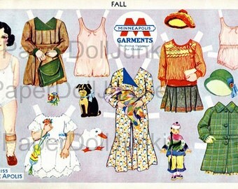 Instant Download Printable Paper Dolls 1940s