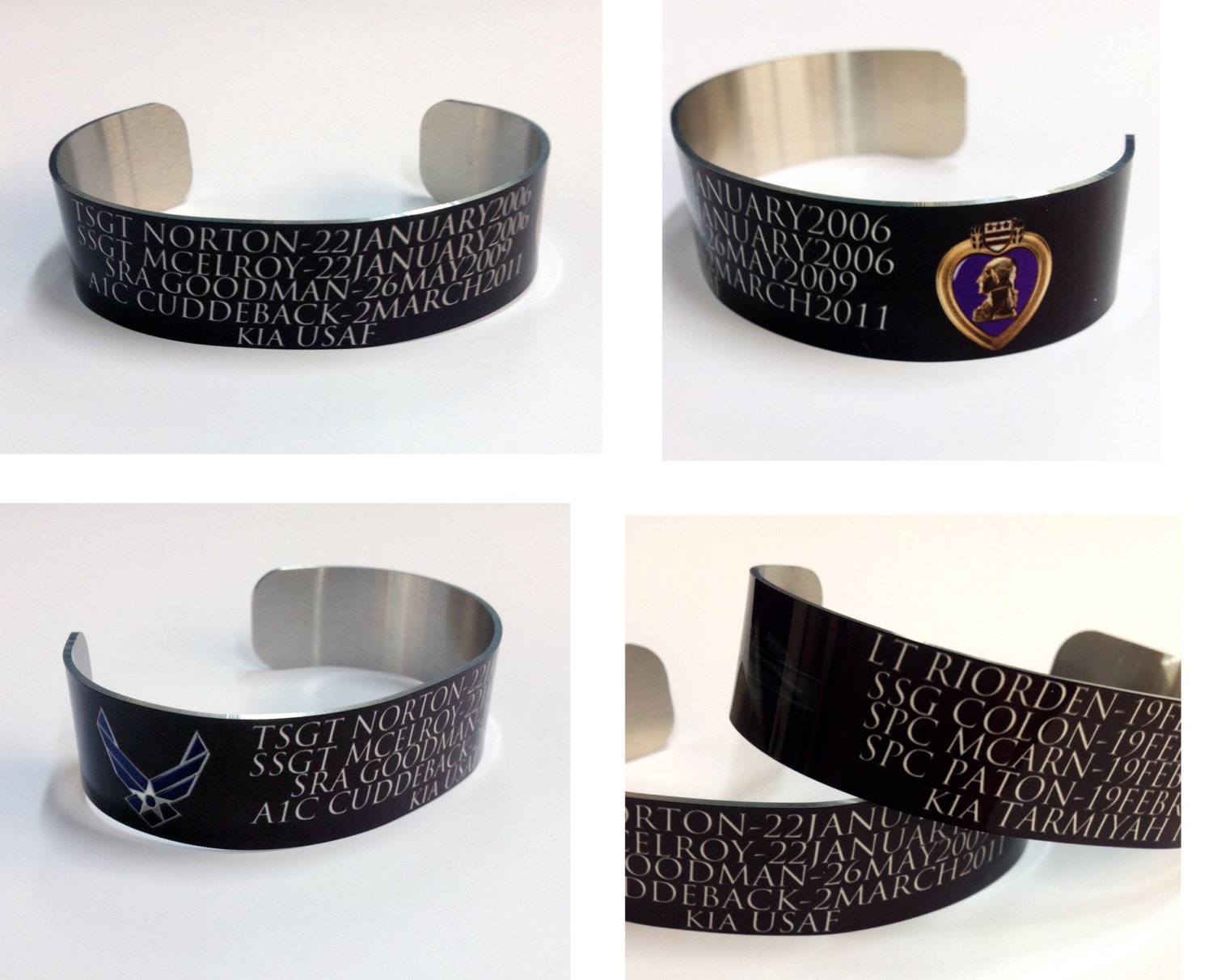 Memorial Bracelet / Honor the Fallen / KIA / POW / Military