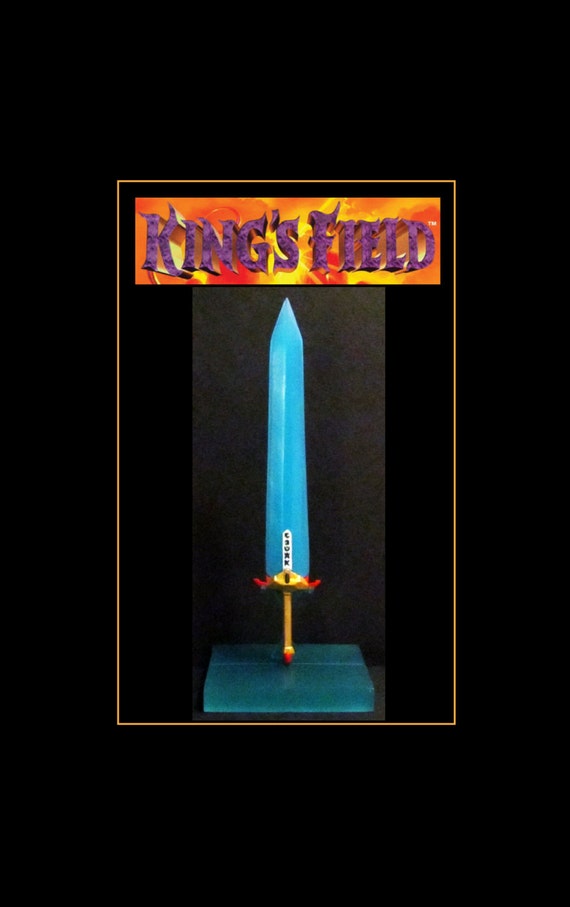King's Field Moonlight Sword with Display Stand Custom