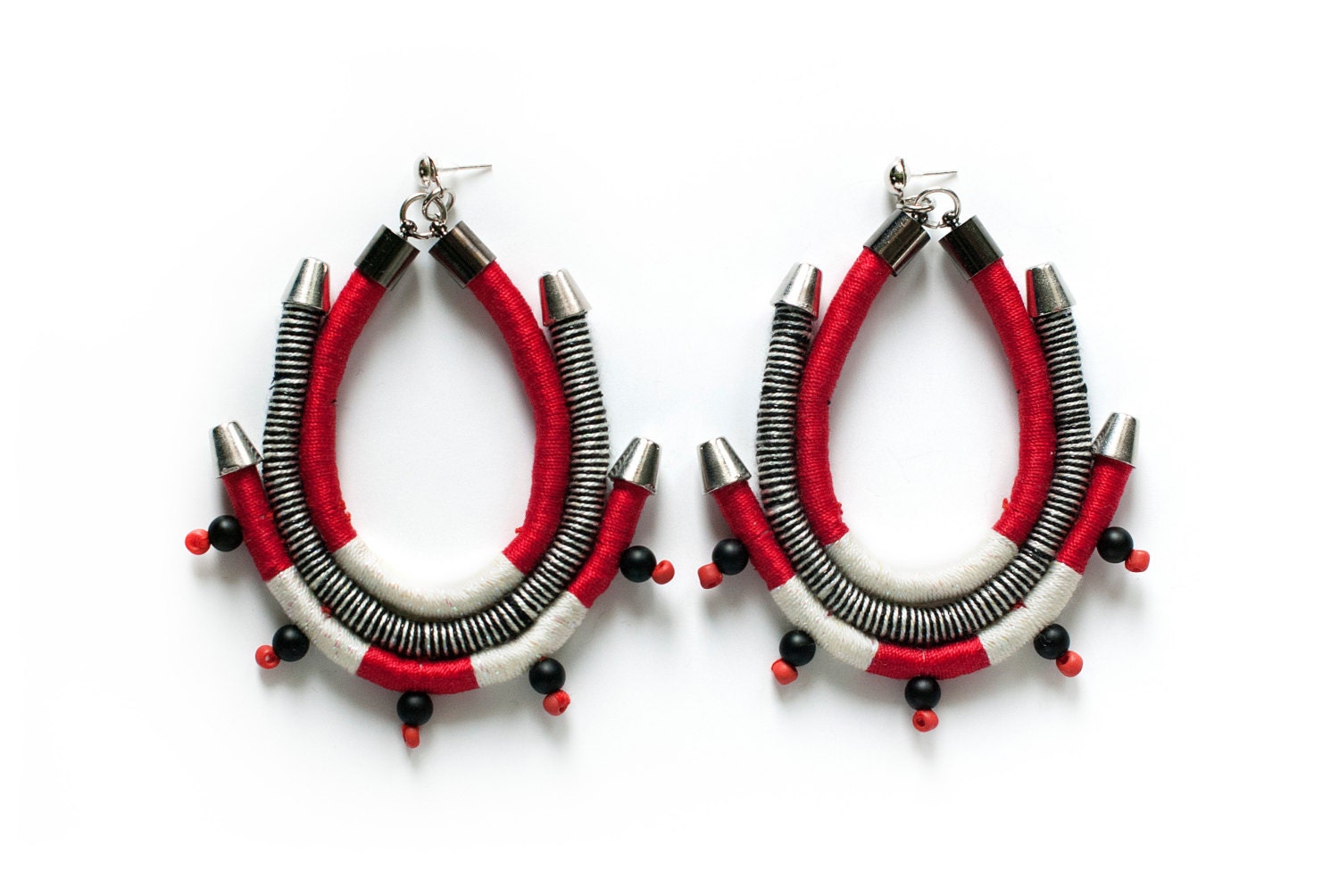 Big African Earrings Ethnic Earrings Large Tribal Earrings