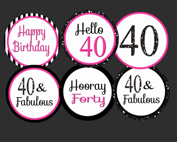 40th-cupcake-topper-birthday-cupcake-toppers-40th-pink