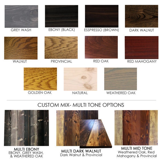 Wood Stain Sample Kit Set of 3 Stain Samples by SETTLEUPDESIGNS