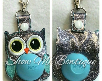 Owl Sphere lip balm Key Fob design Instant Download