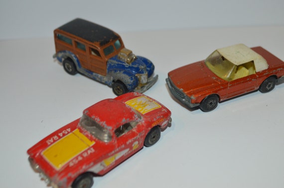 Matchbox Cars Lesney England Hot Wheels Mercedes Corvette