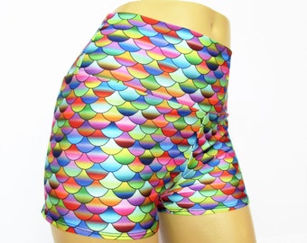 Mermaid shorts Pinup Shorts shorty shorts