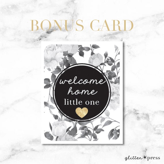 Baby Milestone Cards Printable modern baby monthly photo prop