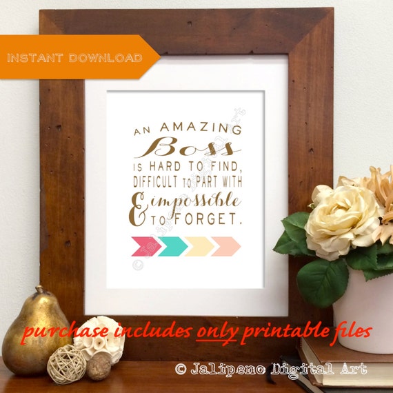 an amazing boss is hard to find printable quote farewell