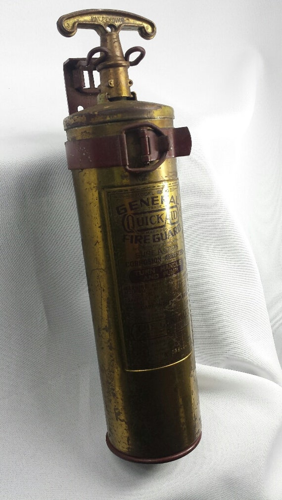 General Quick Aid Fire Guard Brass Pump Fire Extinguisher 85HD