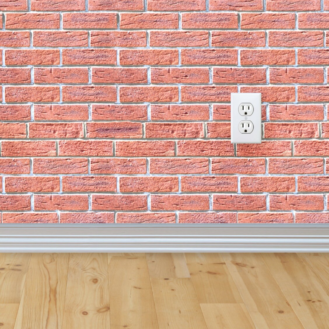 Industrial Brick Easy Peel and Stick Wallpaper 8' Panel