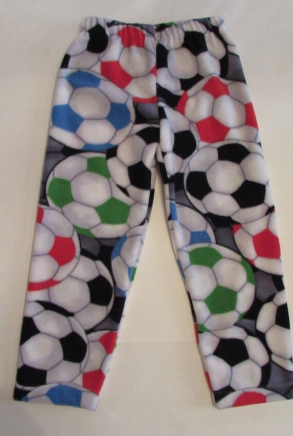 Fleece soccer pajamas / mens soccer pajamas / kids sports pajamas / sizes 1/2T to xxl men / football, basketball, baseball, soccer