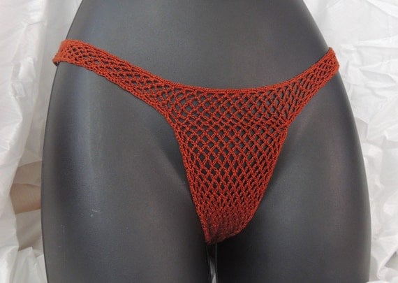Sexy Fish Net Thongs Hot Lace Original Cotton Hand Made Crochet Many Colors