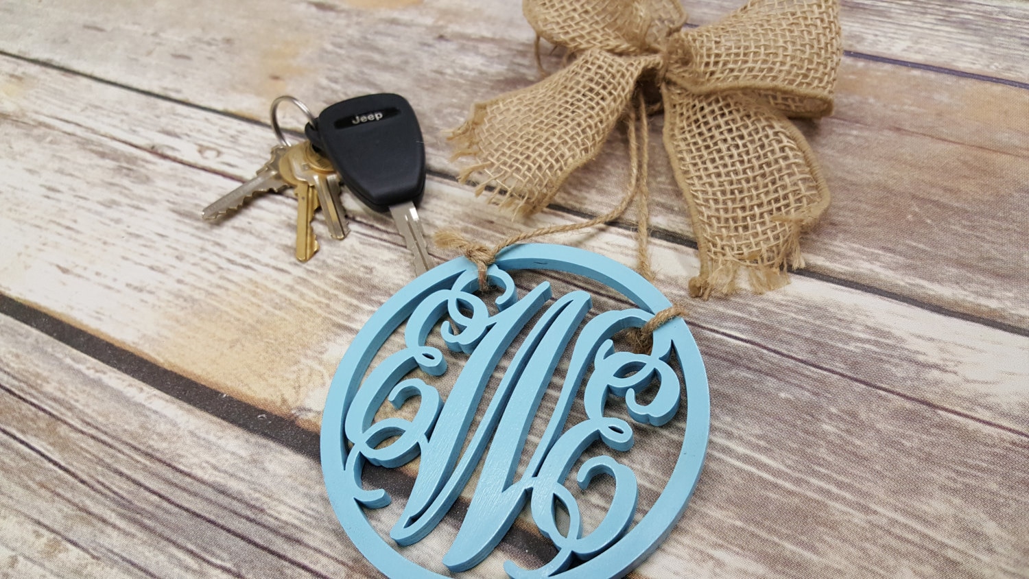 Car Charm Car Monogram Rear View Mirror Monogram