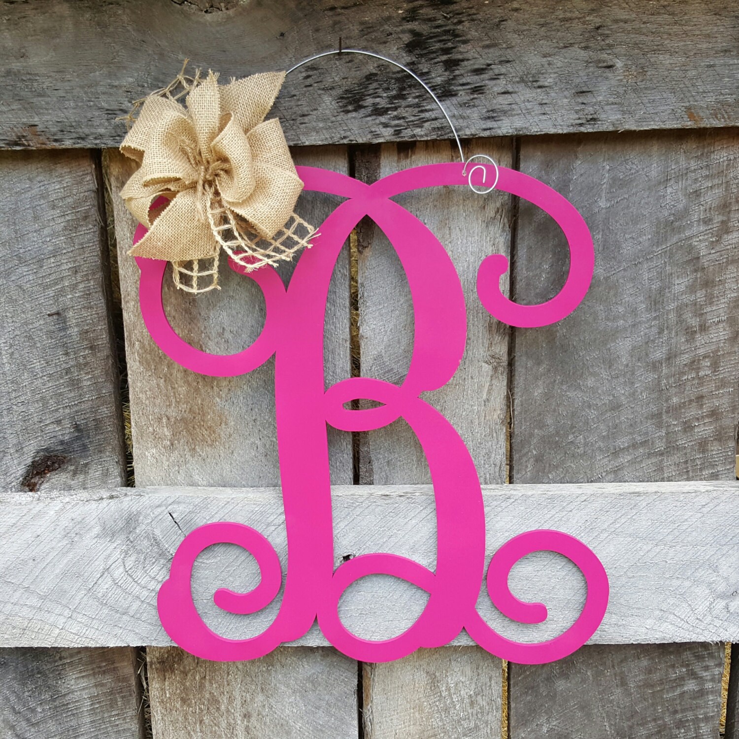 Initial Door Hanger Personalized Door Hanger Monogram