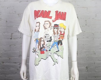 1990s Pearl Jam tshirt RARE world jam 1992 European tour t shirt