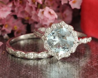 Forever One Moissanite Engagement Ring and by LaMoreDesign on Etsy