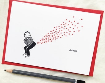 Fhearts - Love Greeting Card