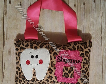 Tooth fairy pillow ~ Personalized tooth fairy pillow ~ Personalized tooth fairy pillow for girls ~ Personalized tooth fairy pillow for boys
