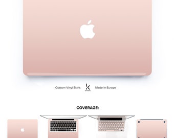 Rose Gold Ombre Laptop Skin Macbook Pro Skin Macbook Air Skin Macbook Cover Macbook Decal Macbook Sticker Laptop Skin Pinky #Rose Gold Ombre