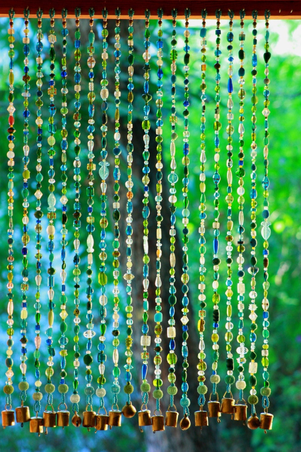 Beaded curtainGlass Beaded Suncatcher Window CurtainBeaded