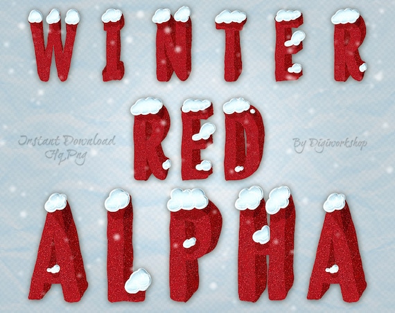 winter alphabet clipart - photo #19