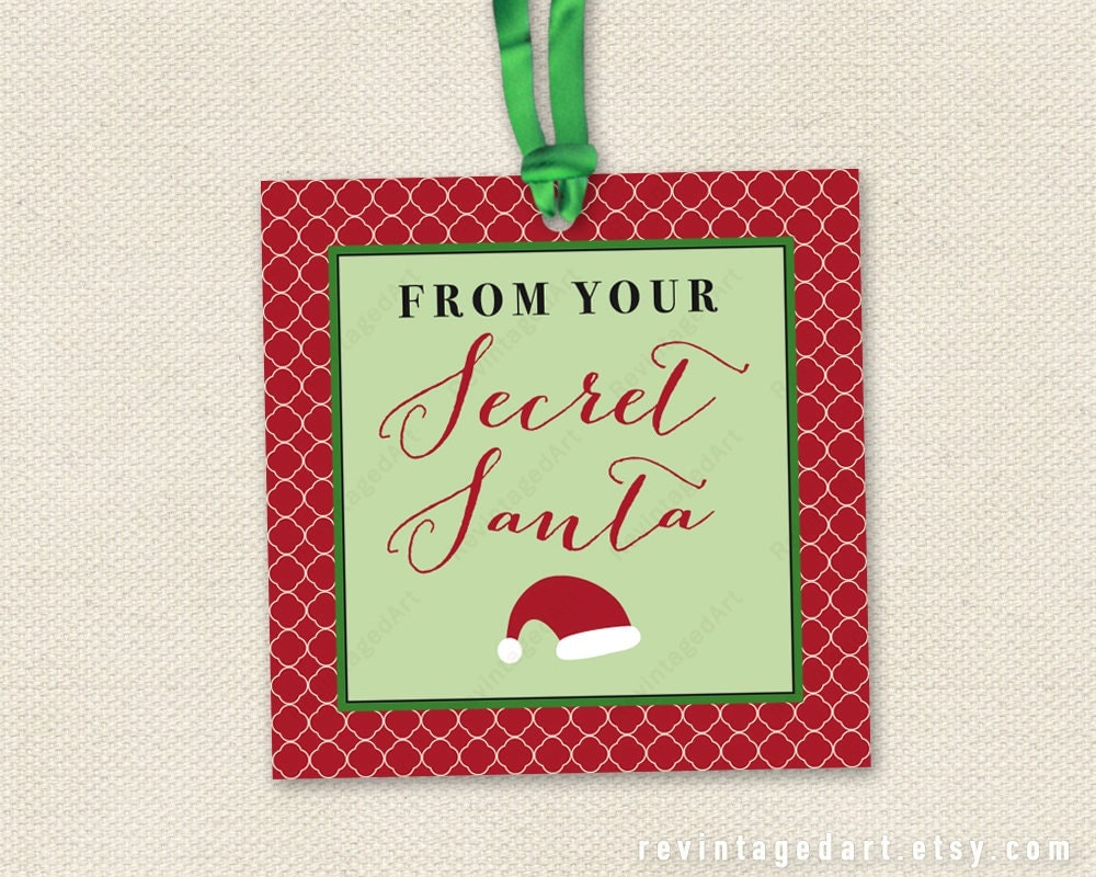 Secret Santa Label Template – KAESG BLOG