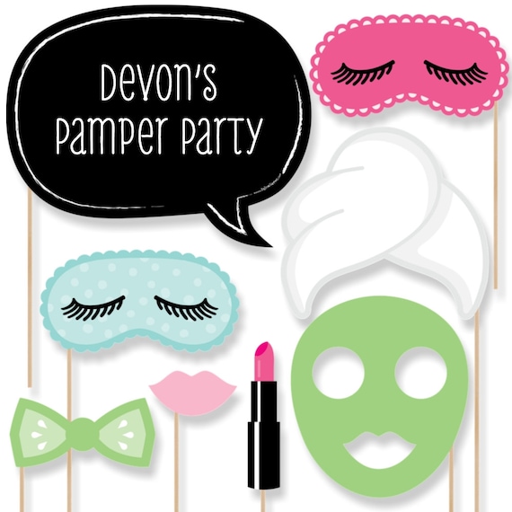 spa-party-photo-booth-printables-instant-download-spa-party