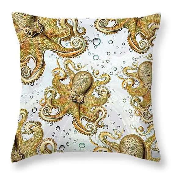 octopus throw pillow