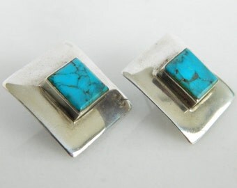 Sterling Silver & Turquoise Earrings