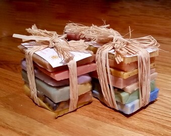 Soap Sampler Set , Soaps pieses,Natural Handmade Gift ideas- Soap Ends,Handmade soap, Cold Process soap, essential oil soap, vegan soap