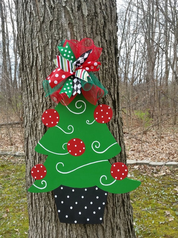 Christmas tree door hanger. Christmas Door Hanger. by MoniLulis