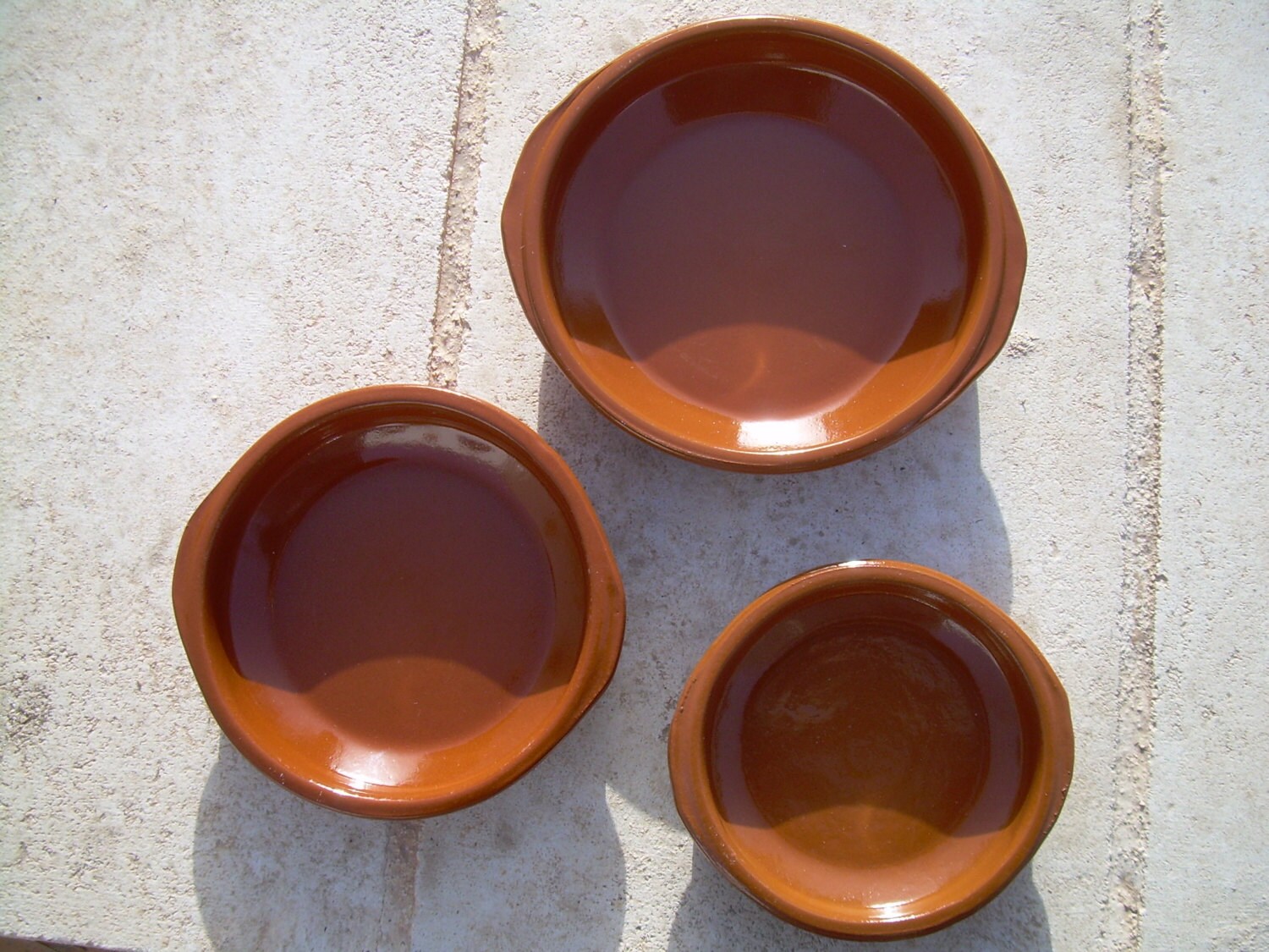 SPANISH TAPAS PLATES Spanish made set of 3 Dish