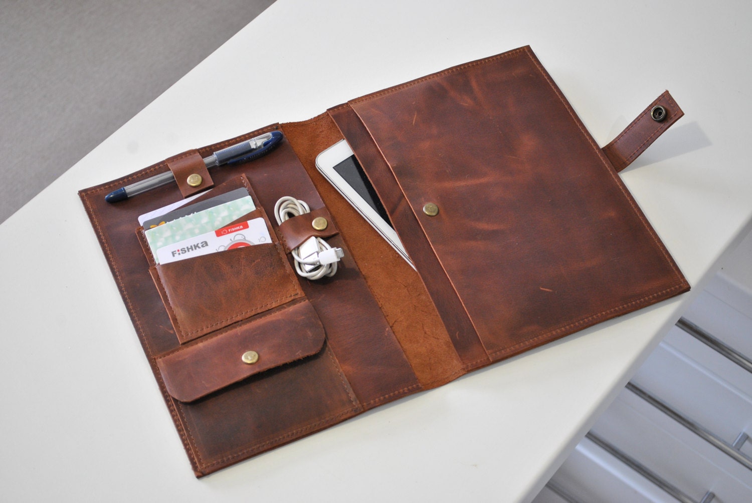 Leather Ipad pro 9.7 case Leather Moleskine cover