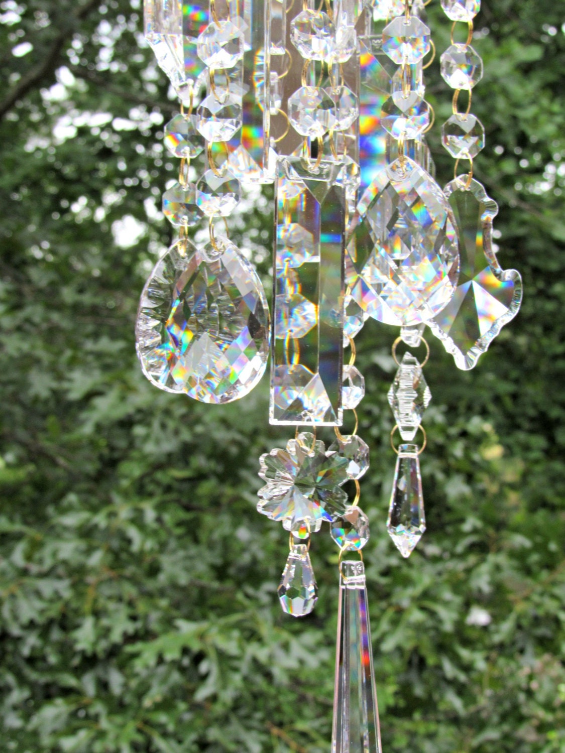 Crystal Sun Catcher Crystal Wind Chime Glass by CrystalWindChime