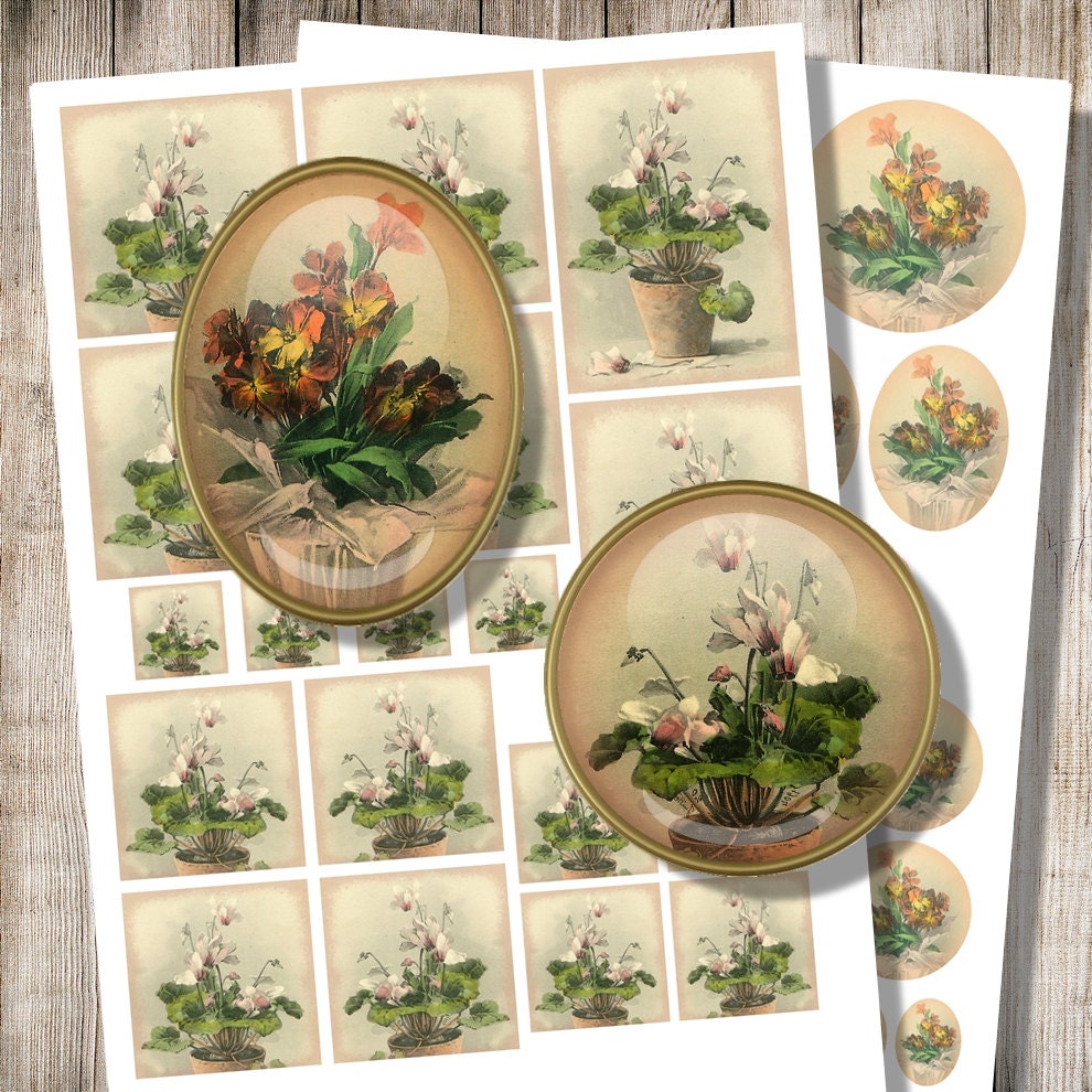 floral decoupage paper printable flower images digital