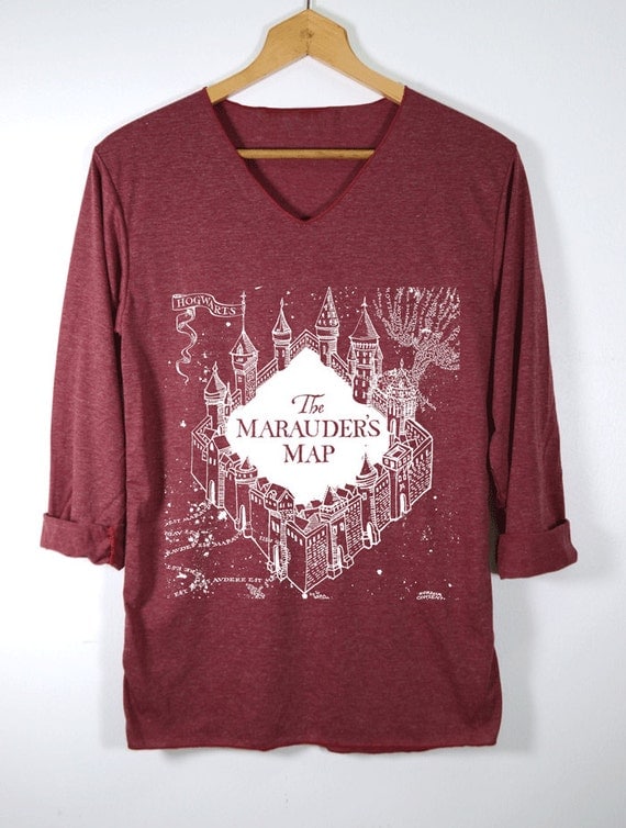 harry potter marauders map shirt