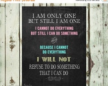 Black Friday Cyber monday PRINTABLE ART Helen Keller Quote Poster ...