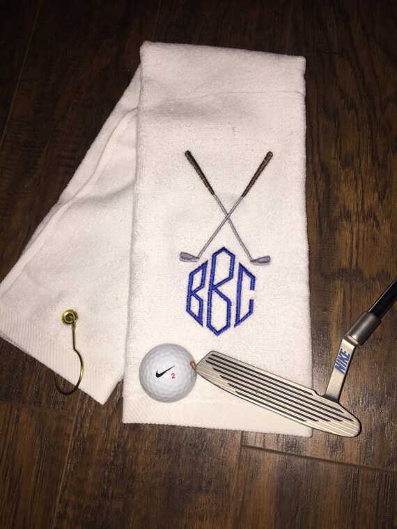 Men's Golf Towel with Initials