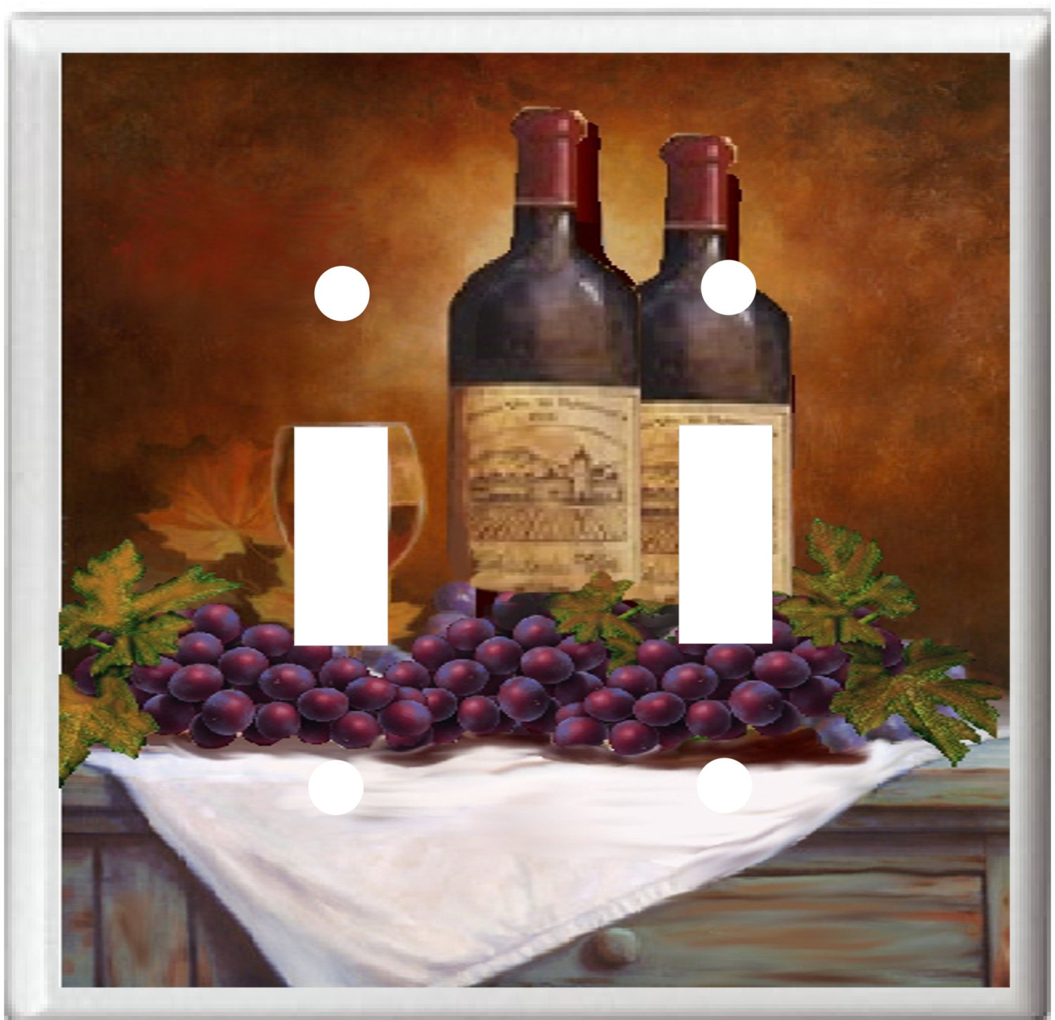 WINE AND GRAPE Wine Bottle Light Switch Cover Plates k 14