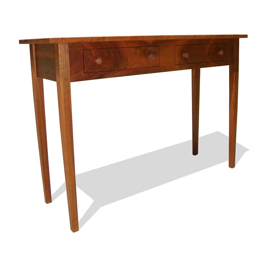 Shaker Style Solid Cherry Foyer / Hall Table with by OneEyedCherry